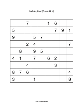 Sudoku #451 and #452 (Hard) - Free Printable Puzzles