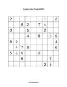 Sudoku - Easy A433 Print Puzzle