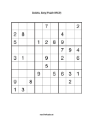 Sudoku - Easy A439 Print Puzzle