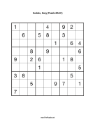 Sudoku - Easy A441 Print Puzzle