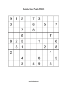 Sudoku - Easy A443 Print Puzzle