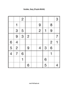 Sudoku - Easy A444 Print Puzzle