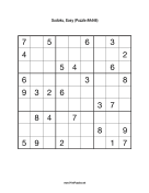 Sudoku - Easy A446 Print Puzzle