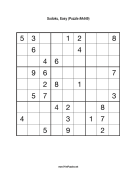 Sudoku - Easy A449 Print Puzzle