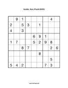 Sudoku - Easy A453 Print Puzzle