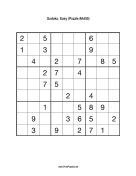 Sudoku - Easy A455 Print Puzzle