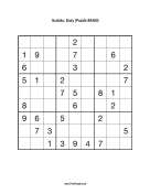 Sudoku - Easy A460 Print Puzzle