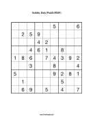 Sudoku - Easy A461 Print Puzzle