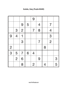 Sudoku - Easy A469 Print Puzzle