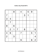 Sudoku - Easy A471 Print Puzzle