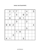 Sudoku - Hard A433 Print Puzzle