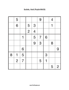 Sudoku - Hard A435 Print Puzzle