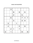 Sudoku - Hard A436 Print Puzzle