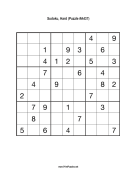 Sudoku - Hard A437 Print Puzzle