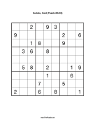 Sudoku - Hard A438 Print Puzzle