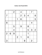 Sudoku - Hard A441 Print Puzzle