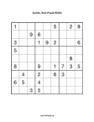 Sudoku - Hard A452 Print Puzzle