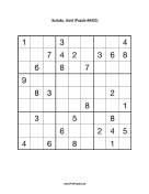 Sudoku - Hard A453 Print Puzzle