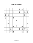 Sudoku - Hard A457 Print Puzzle