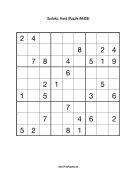 Sudoku - Hard A458 Print Puzzle