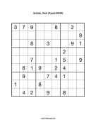 Sudoku - Hard A459 Print Puzzle