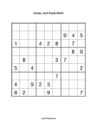 Sudoku - Hard A461 Print Puzzle