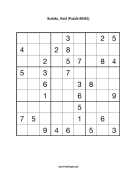 Sudoku - Hard A463 Print Puzzle