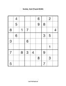 Sudoku - Hard A464 Print Puzzle