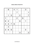 Free Printable Medium Sudoku with the Answer #5527