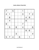 Free Printable Medium Sudoku with the Answer #5527