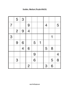 Sudoku - Medium A435 Print Puzzle