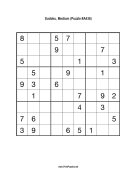 Sudoku - Medium A436 Print Puzzle
