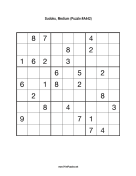 Sudoku - Medium A442 Print Puzzle