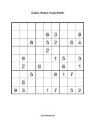 Sudoku - Medium A448 Print Puzzle