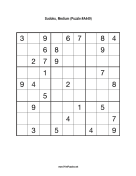 Sudoku - Medium A449 Print Puzzle