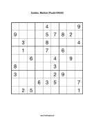 Sudoku - Medium A450 Print Puzzle