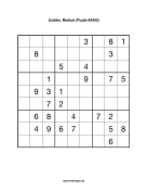 Sudoku - Medium A455 Print Puzzle