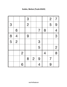 Sudoku - Medium A459 Print Puzzle