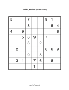 Sudoku - Medium A460 Print Puzzle