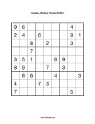 Sudoku - Medium A461 Print Puzzle