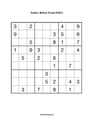 Sudoku - Medium A463 Print Puzzle