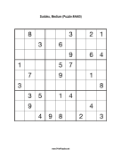 Sudoku - Medium A465 Print Puzzle