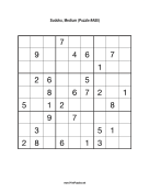 Free Printable Medium Sudoku with the Answer #6538