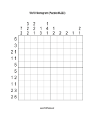 Nonogram - 10x10 - A222 Print Puzzle