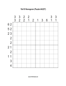 Nonogram - 10x10 - A227 Print Puzzle