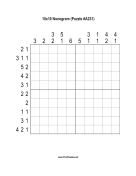 Nonogram - 10x10 - A231 Print Puzzle