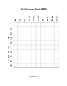 Nonogram - 10x10 - A233 Print Puzzle