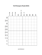 Nonogram - 10x10 - A234 Print Puzzle