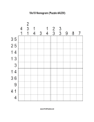 Nonogram - 10x10 - A235 Print Puzzle