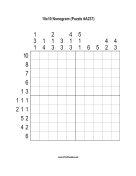 Nonogram - 10x10 - A237 Print Puzzle